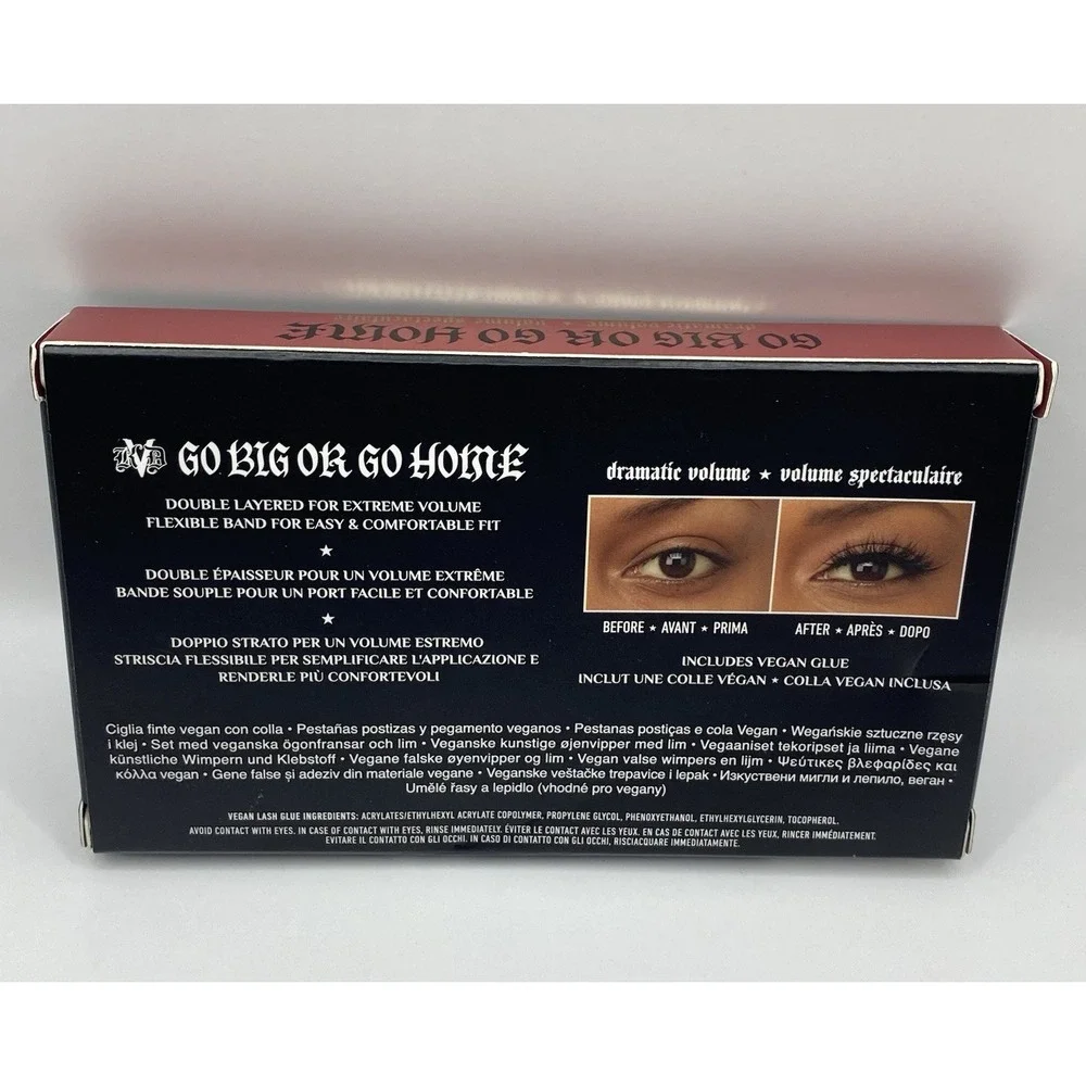 KVD Beauty Kat Von D Go Big or Go Home Vegan Dramatic False Lashes & Glue Black